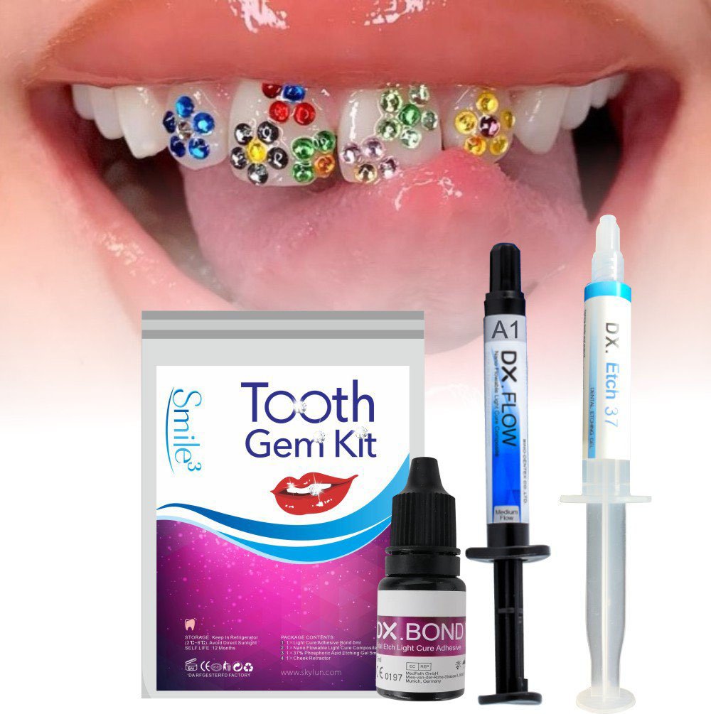 Teeth Whitening Hismile - HOT Tooth Gem Kit Teeth Decorations