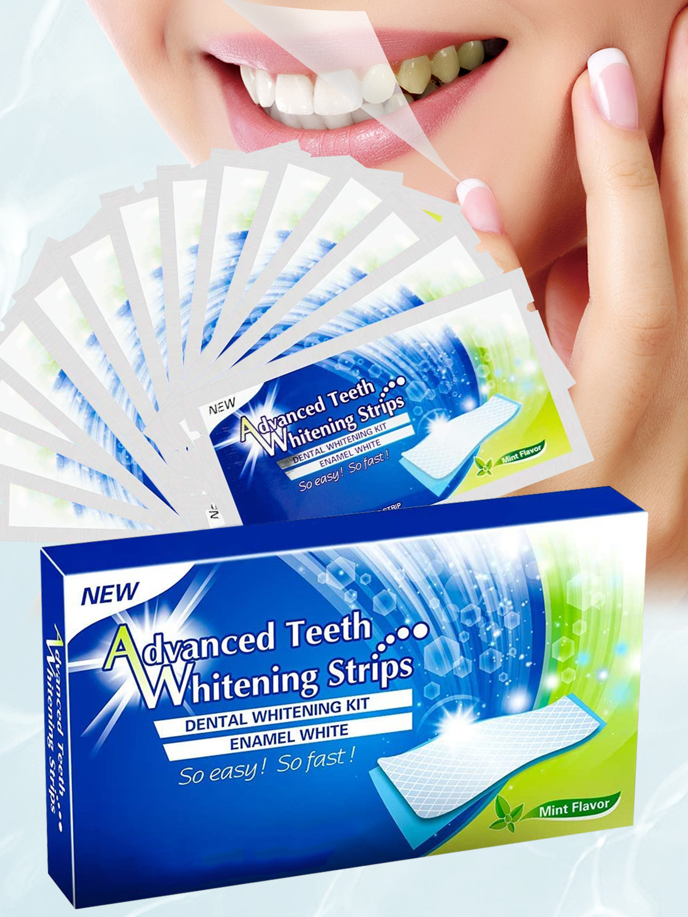 Teeth Whitening Strips Permanent - Advanced Teeth Whitening Strip Instant Brightening