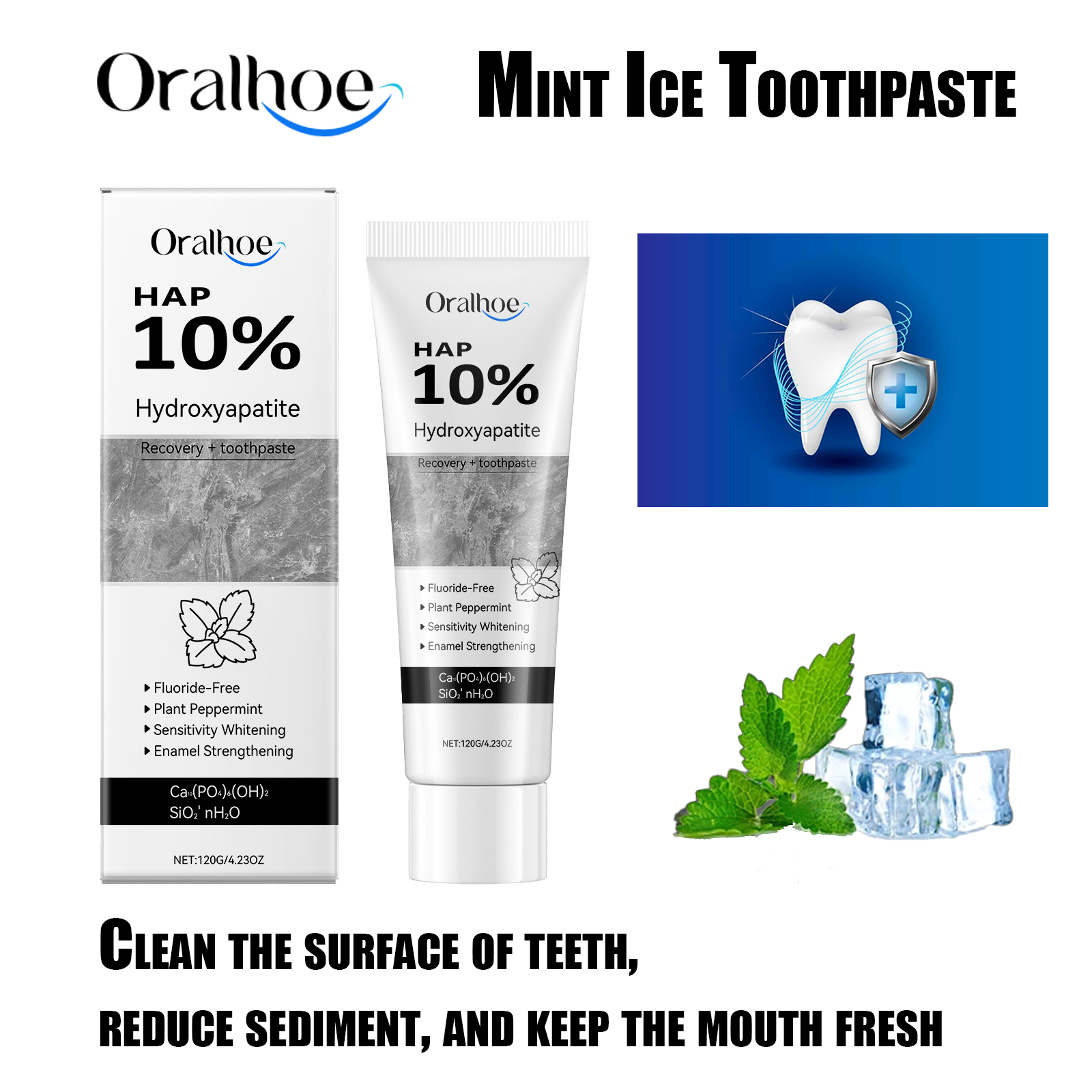 Teeth Whitening Ingredients - Oralhoe Teeth Whitening Cream Stain Removal