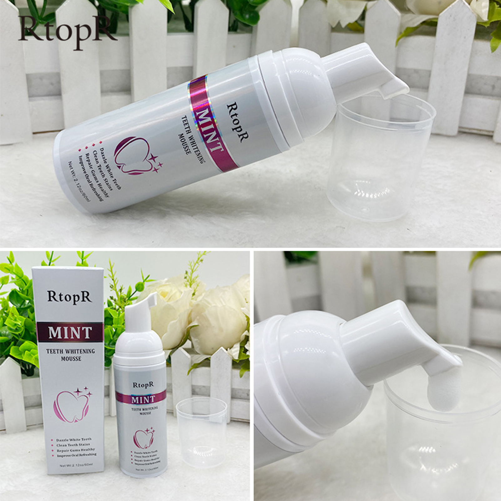 Teeth Whitening Mousse Mint Fo - Teeth Whitening With Baking Soda 评论和价格