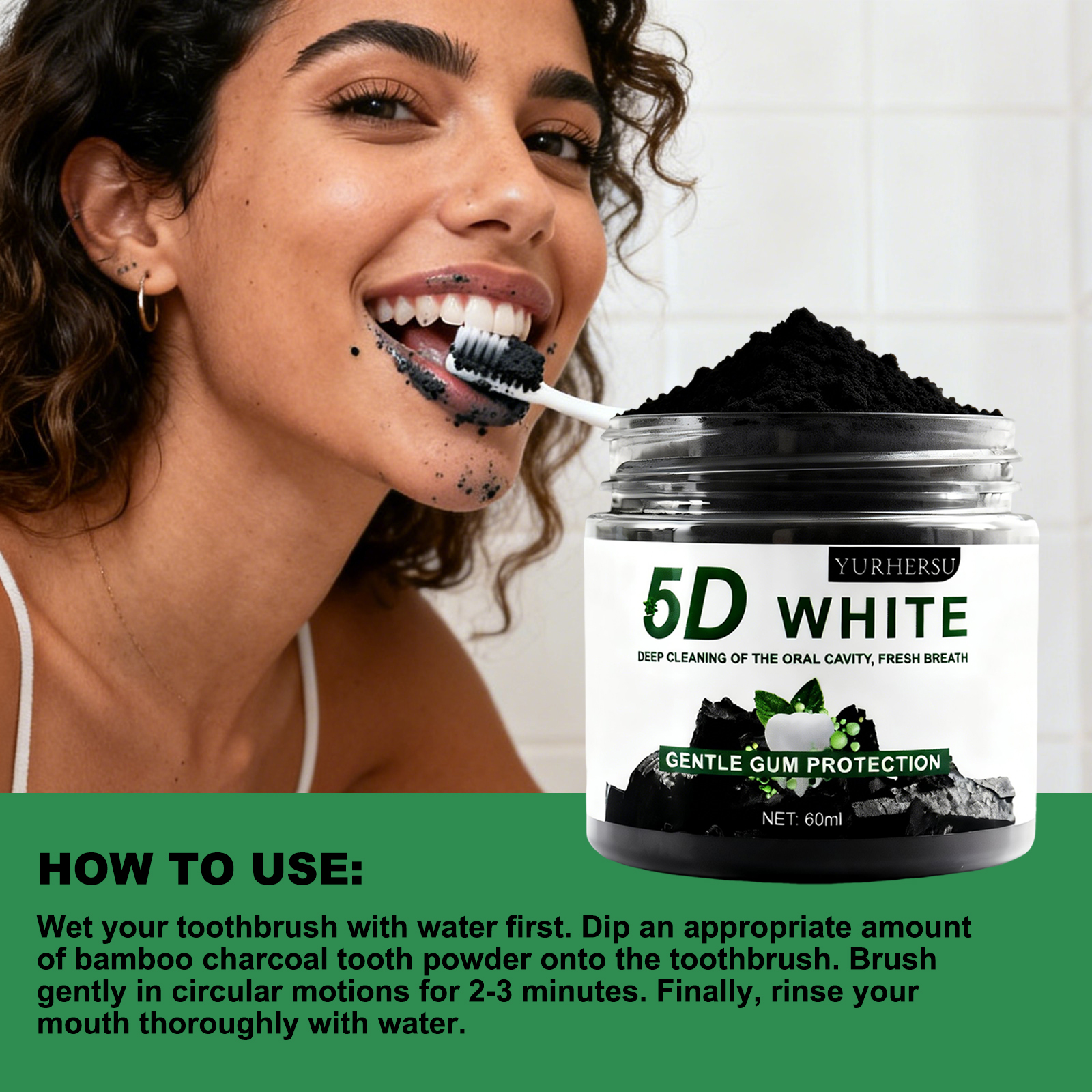 Bamboo Charcoal Teeth Whitenin - Teeth Whitening Ingredients 评论和价格