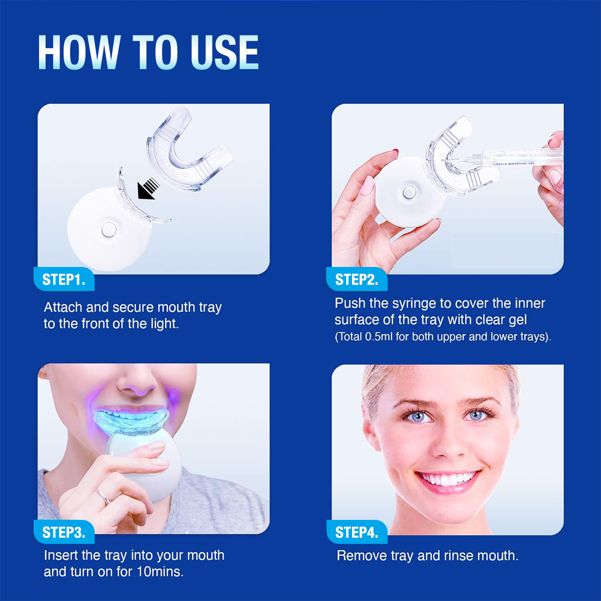 Teeth Whitening Kit - 5X LED L - Teeth Whitening Hismile 评论和价格