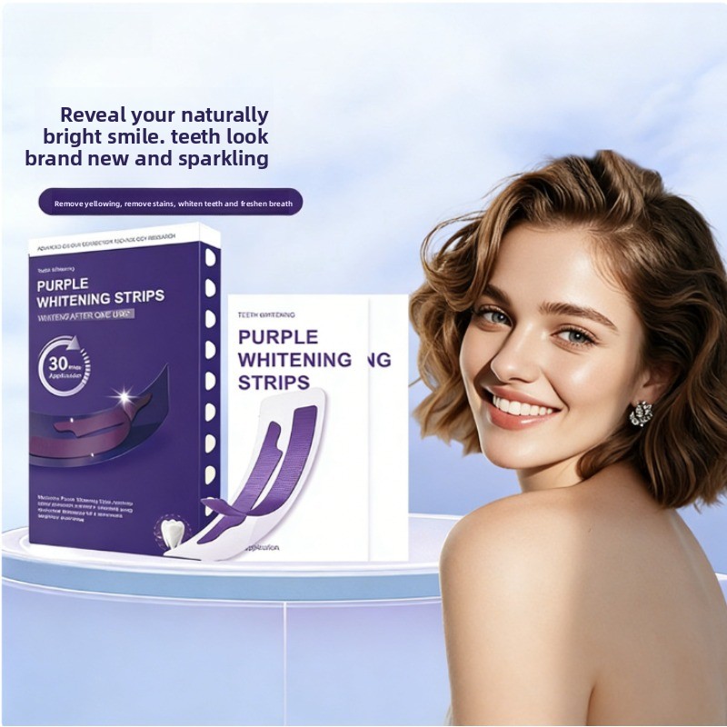 V34 Purple Glowing Dry Tooth S - Teeth Whitening Strips Permanent 评论和价格