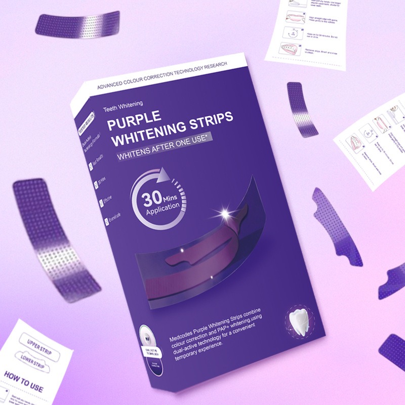 V34 Purple Glowing Dry Tooth S - Teeth Whitening Strips Permanent 评论和价格