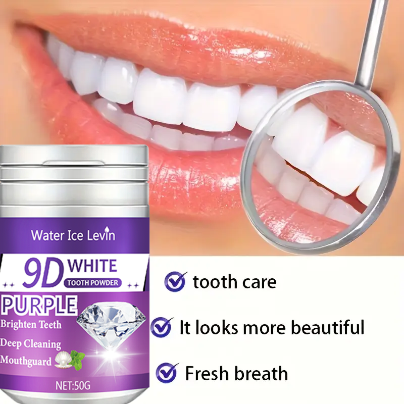 9D White Purple Toothpowder. B - Teeth Whitening Ingredients 评论和价格