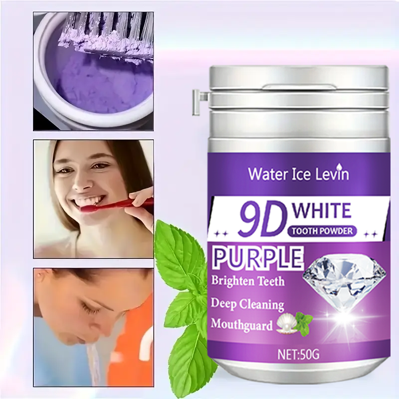 9D White Purple Toothpowder. B - Teeth Whitening Ingredients 评论和价格