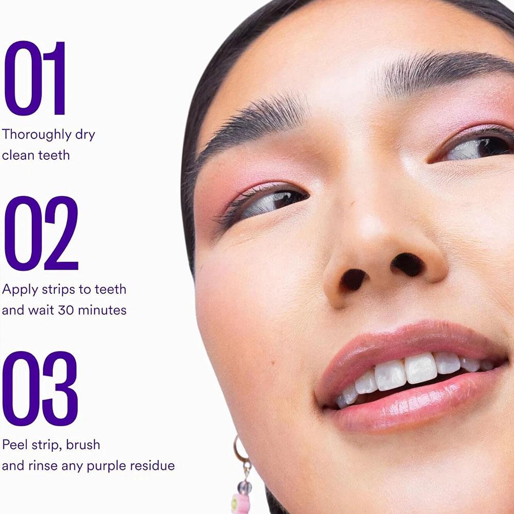 Purple Teeth Whitening Strips  - Teeth Whitening Strips Permanent 评论和价格