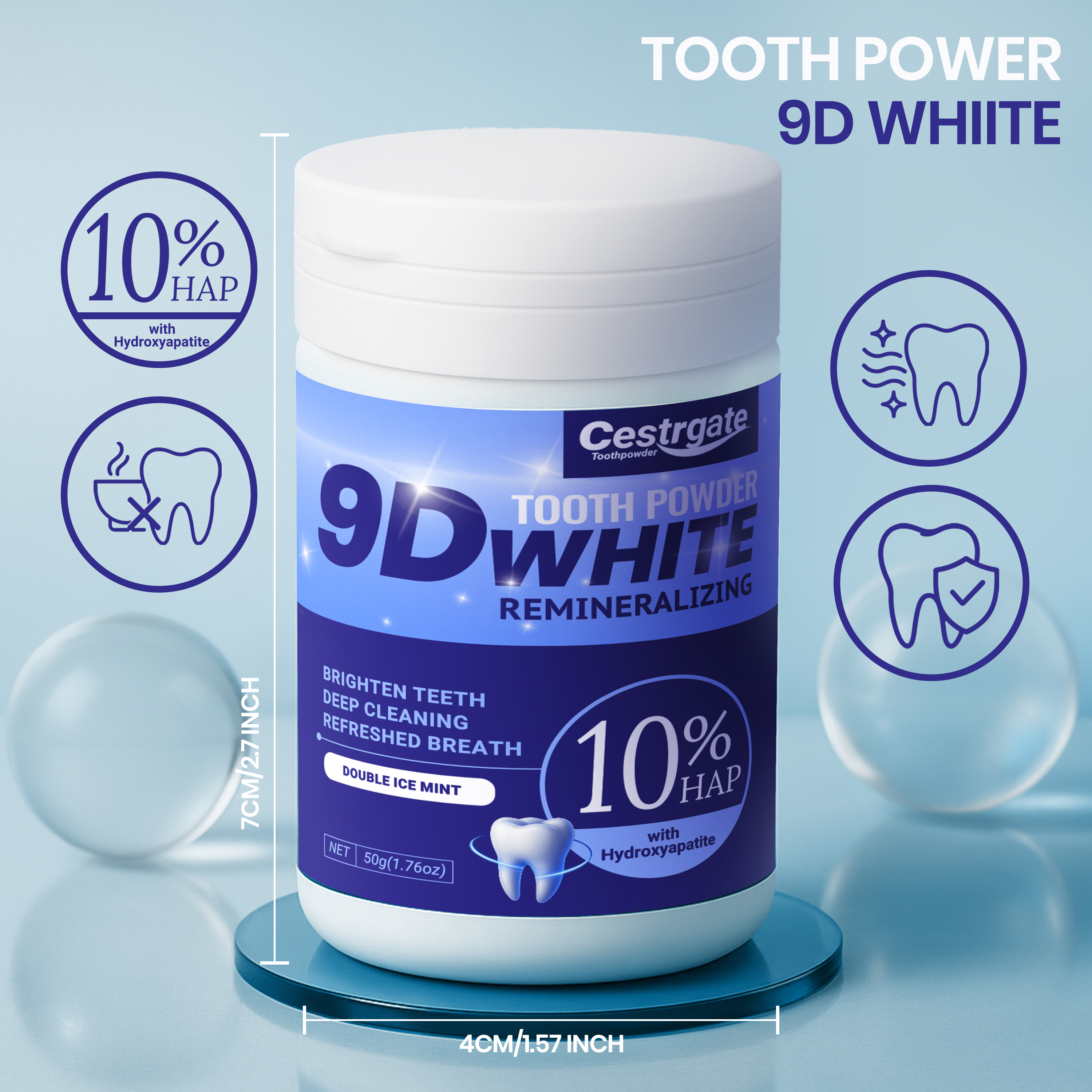 9D Hydroxyapatite Teeth Whiten - Teeth Whitening Ingredients 评论和价格