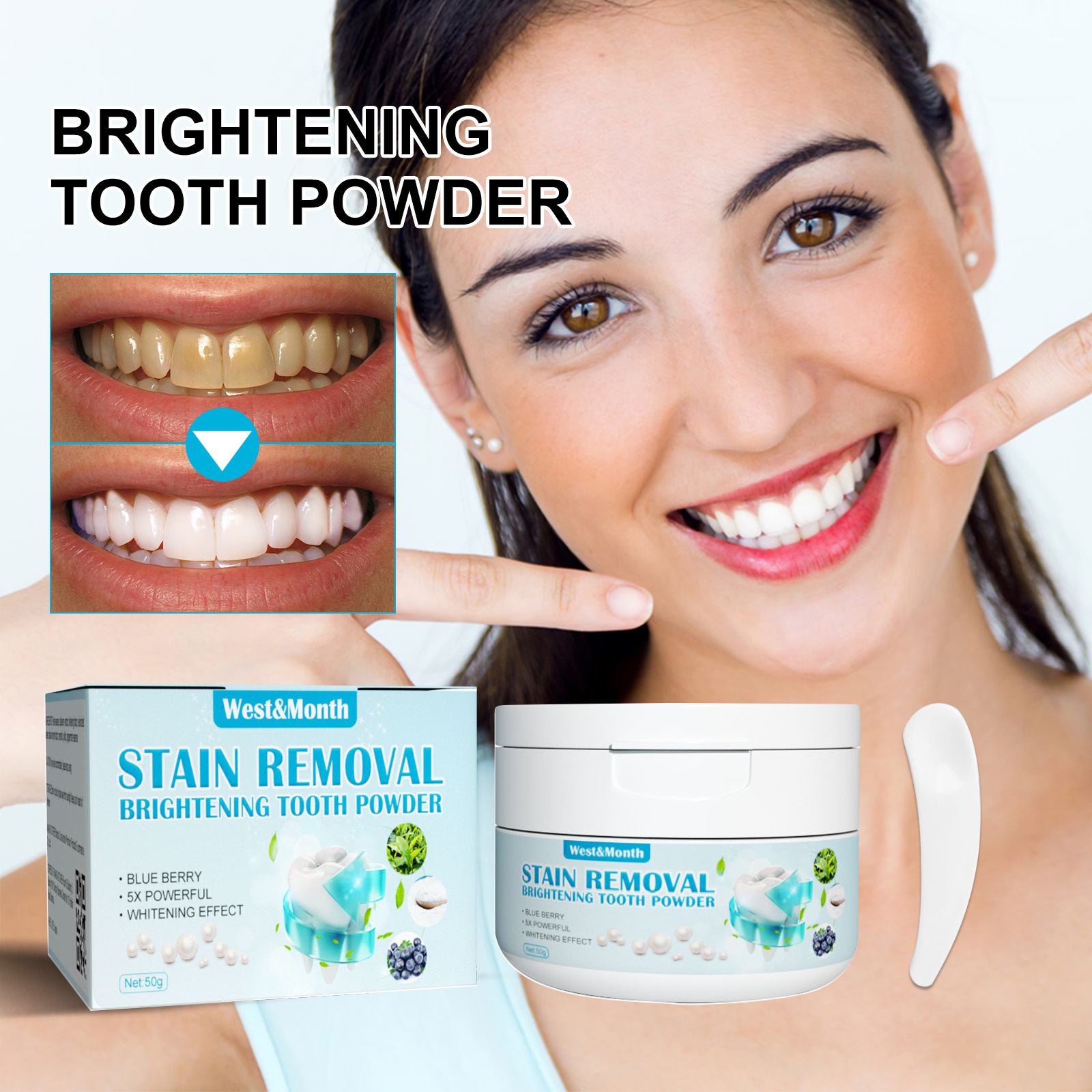 Blueberry Baking Soda Whitenin - Teeth Whitening With Baking Soda 评论和价格