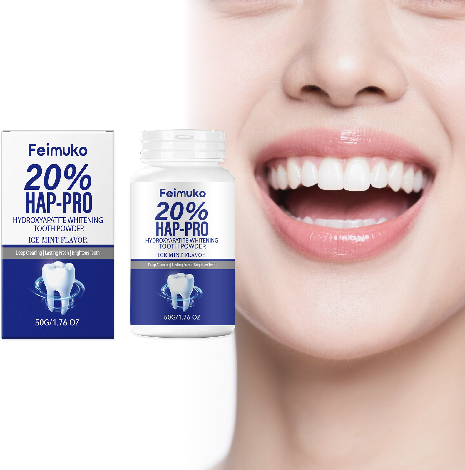 20% Hydroxyapatite Tooth Powde - Teeth Whitening Ingredients 评论和价格