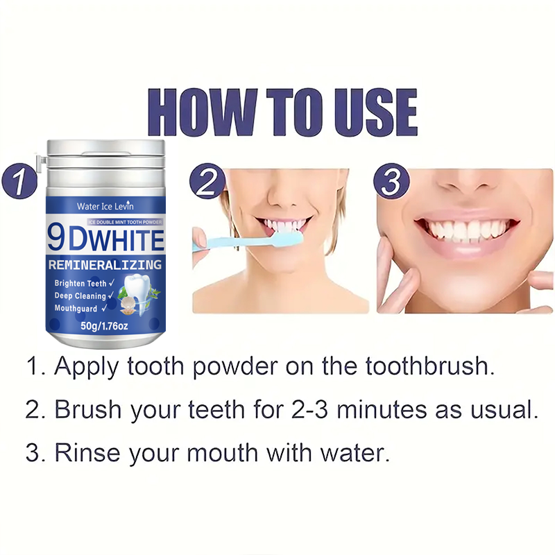 9D White Ice Double Mint Tooth - Teeth Whitening With Baking Soda 评论和价格