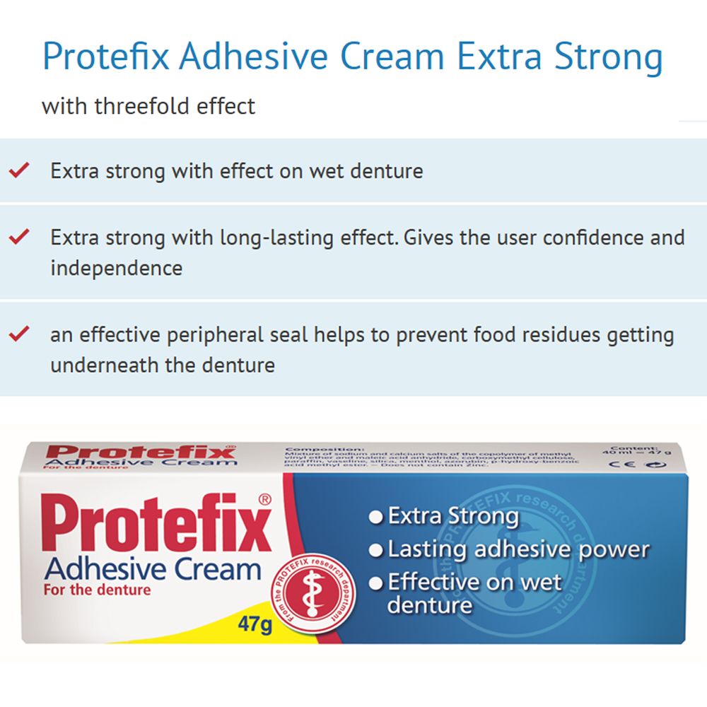 Protefix Adhesive Cream For De - Teeth Whitening Ingredients 评论和价格