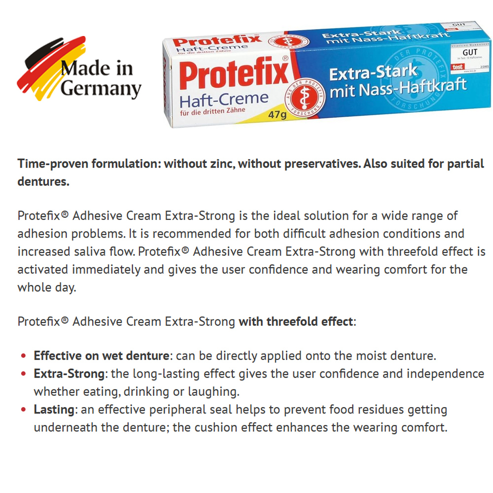 Protefix Adhesive Cream For De - Teeth Whitening Ingredients 评论和价格