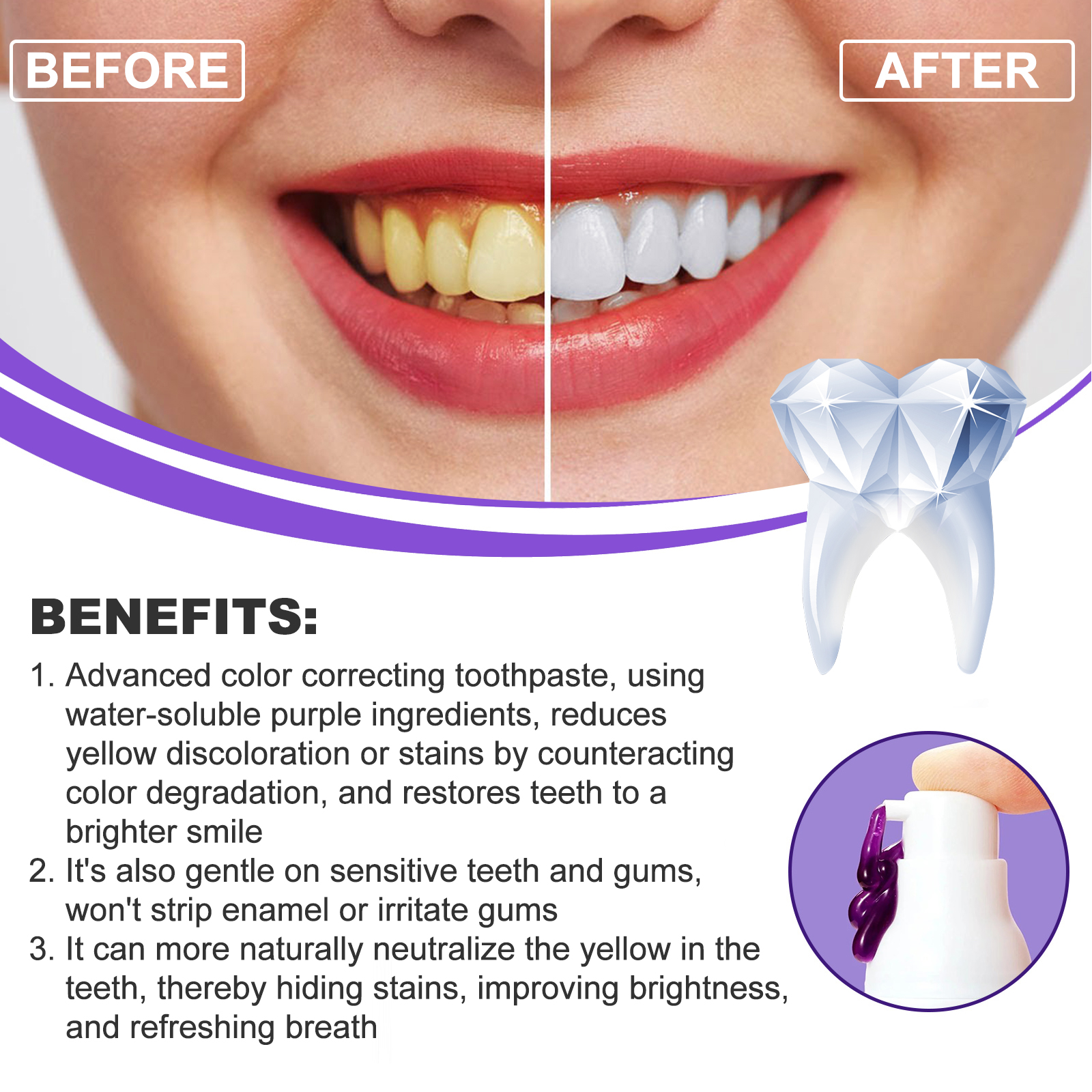 EELHOE Smiles Bright White Ref - Teeth Whitening Ingredients 评论和价格