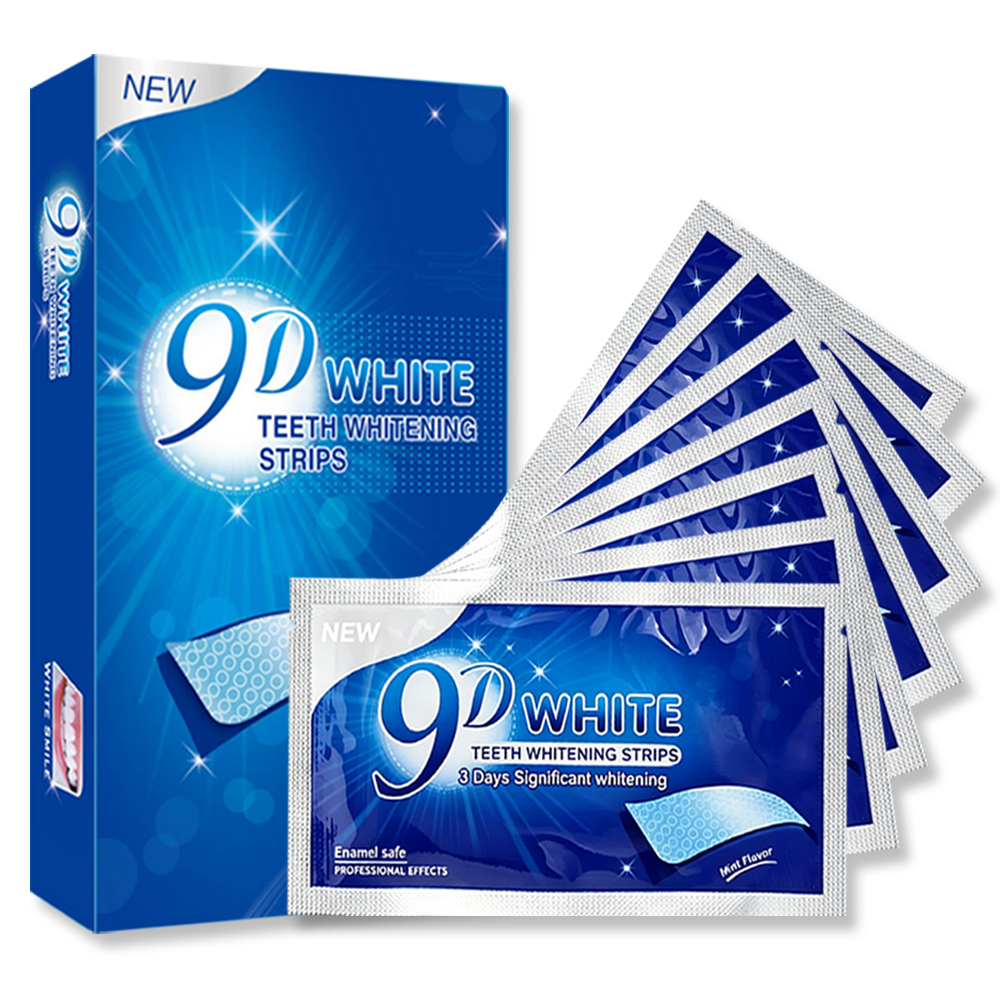 9D White Teeth Whitening Strip - Teeth Whitening Strips Permanent 评论和价格