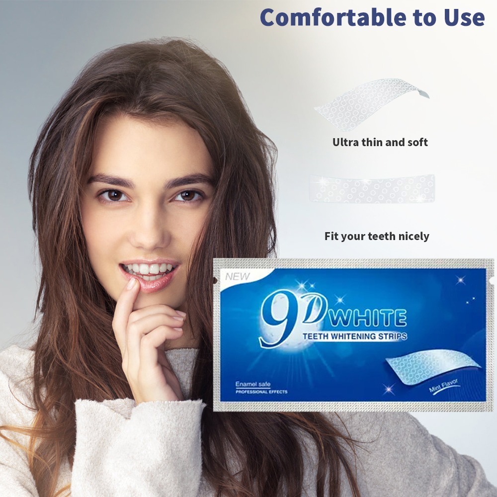 9D White Teeth Whitening Strip - Teeth Whitening Strips Permanent 评论和价格