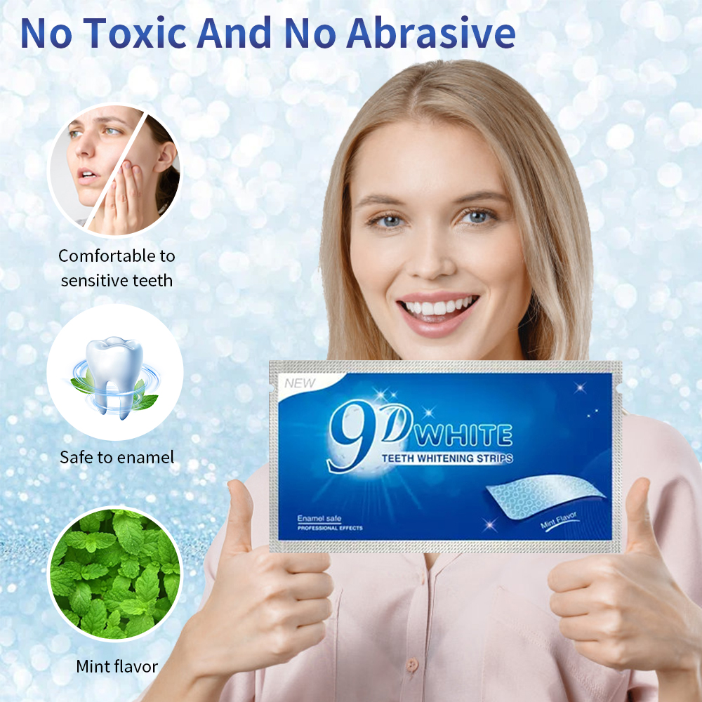 9D White Teeth Whitening Strip - Teeth Whitening Strips Permanent 评论和价格
