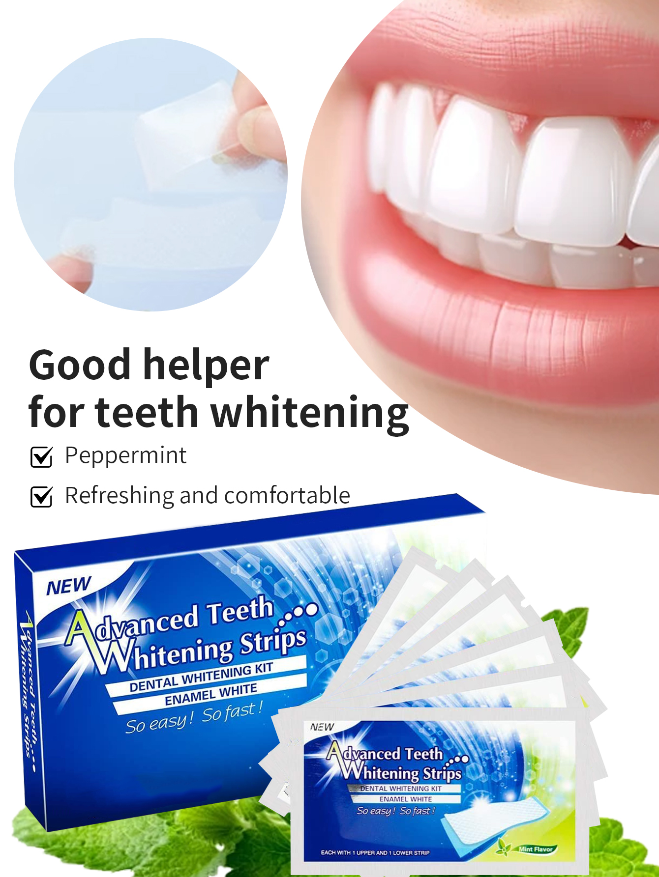 Advanced Teeth Whitening Strip - Teeth Whitening Strips Permanent 评论和价格