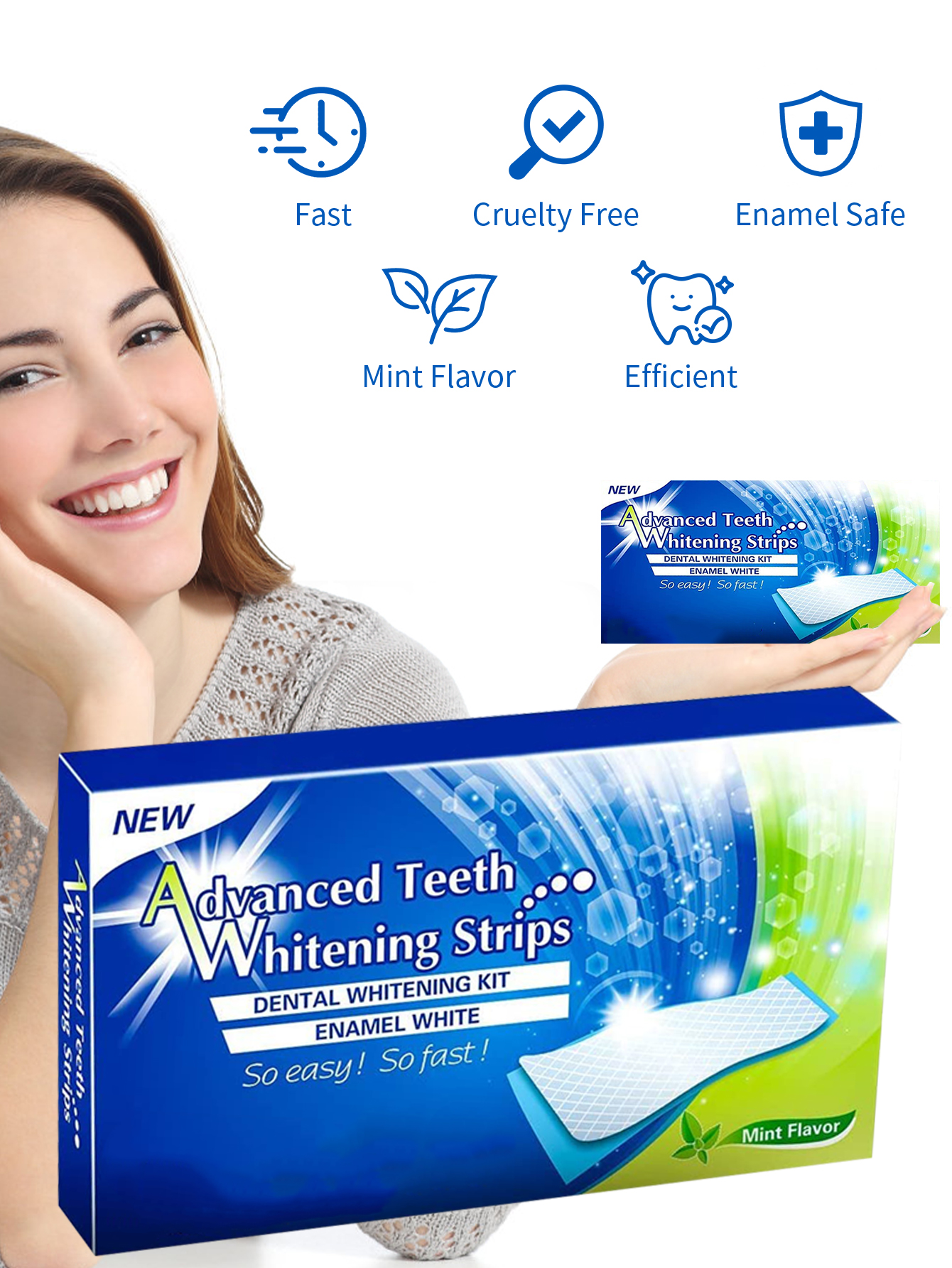 Advanced Teeth Whitening Strip - Teeth Whitening Strips Permanent 评论和价格