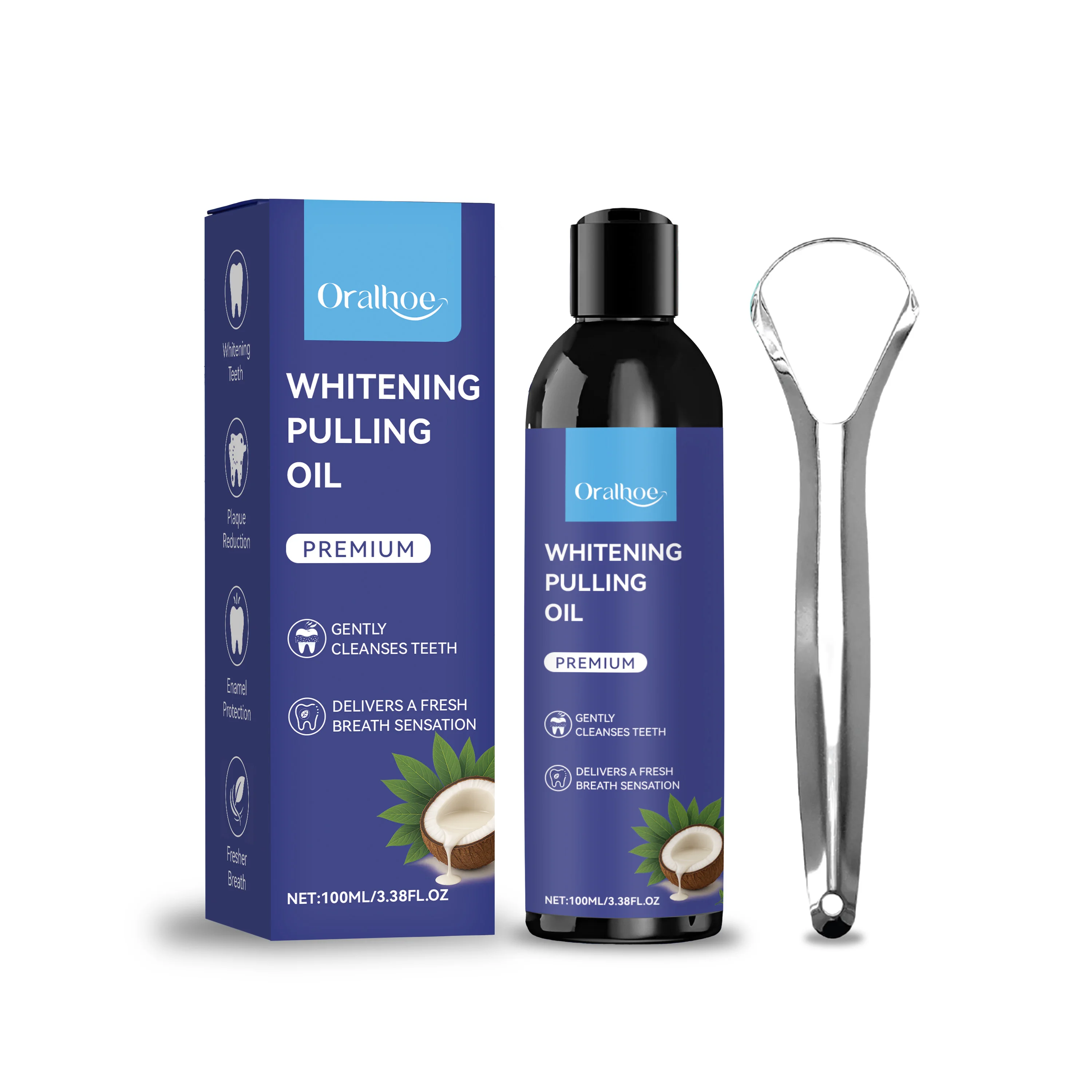 Coconut Pulling Oil With Tongu - Teeth Whitening With Coconut Oil 评论和价格