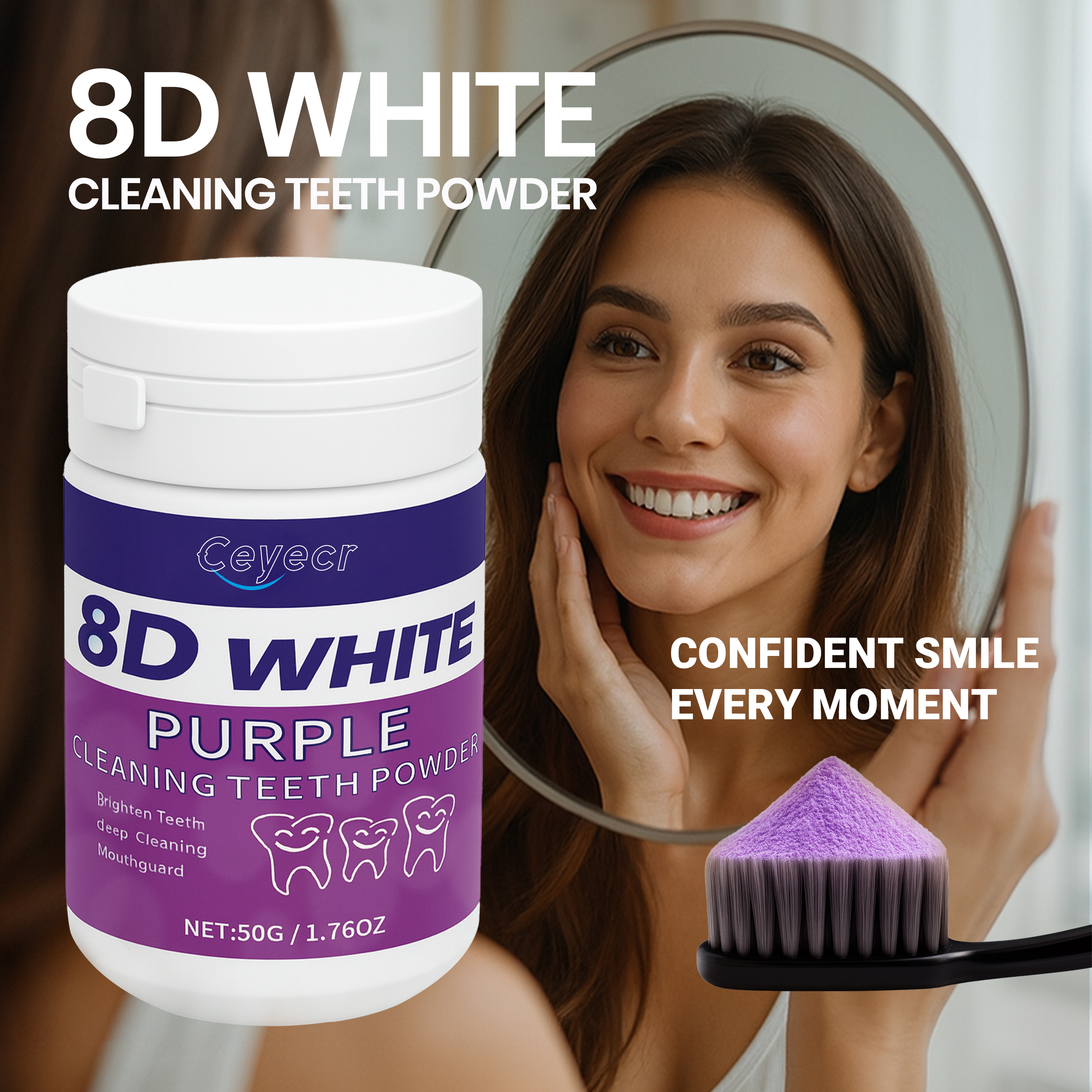 8D white Teeth Whitening Powde - Teeth Whitening Hismile 评论和价格