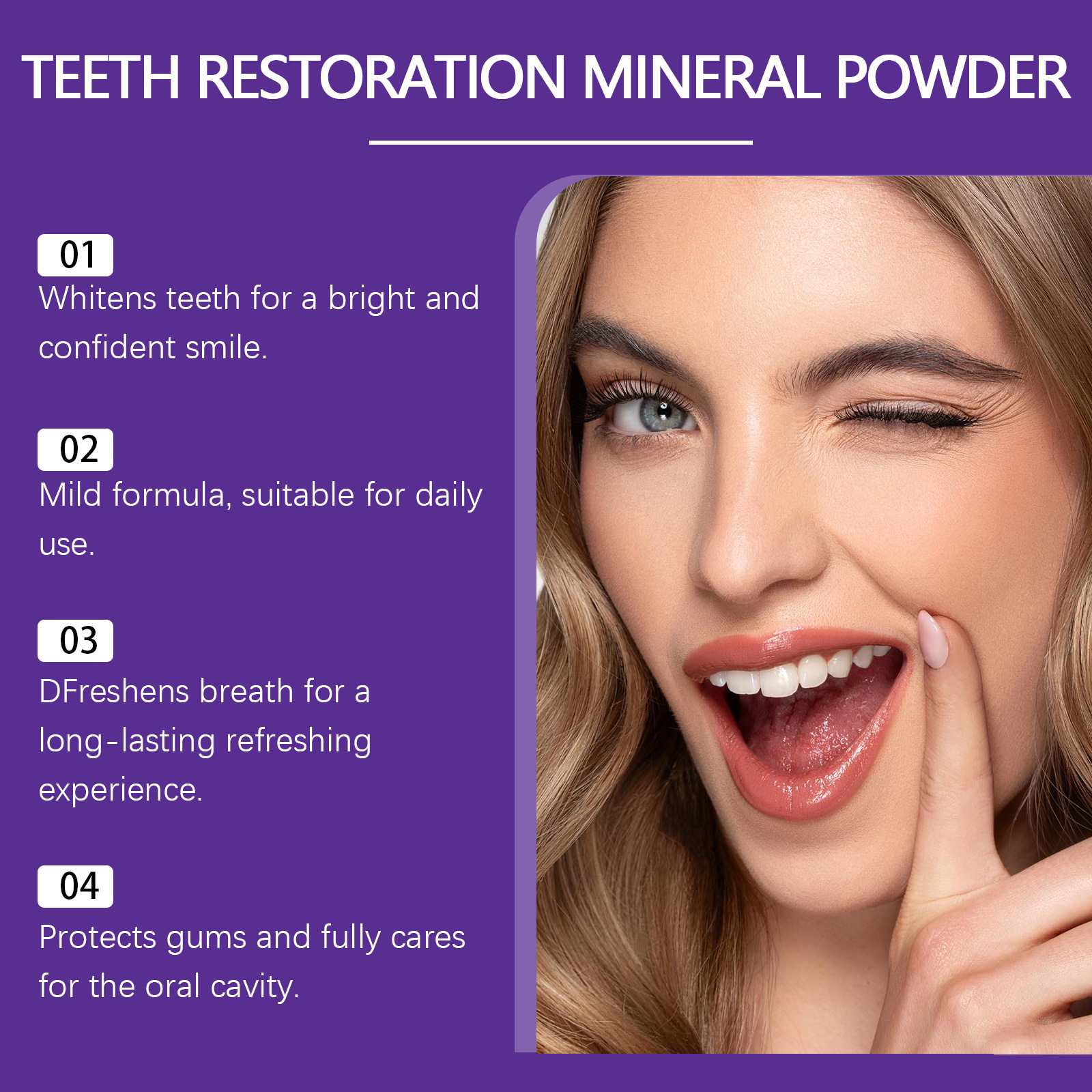 Teeth Restoration Mineral Powd - Teeth Whitening Hismile 评论和价格