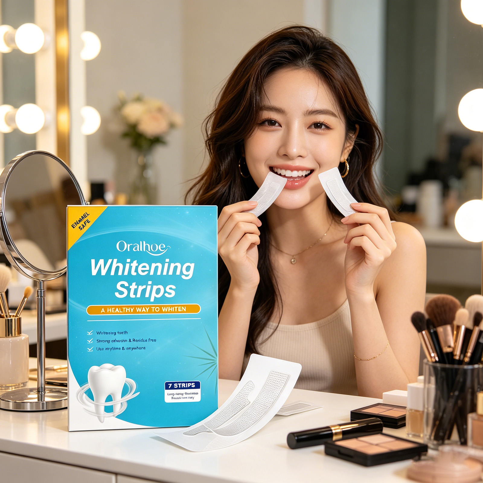 Oralhoe Teeth Whitening Strips - Teeth Whitening With Coconut Oil 评论和价格