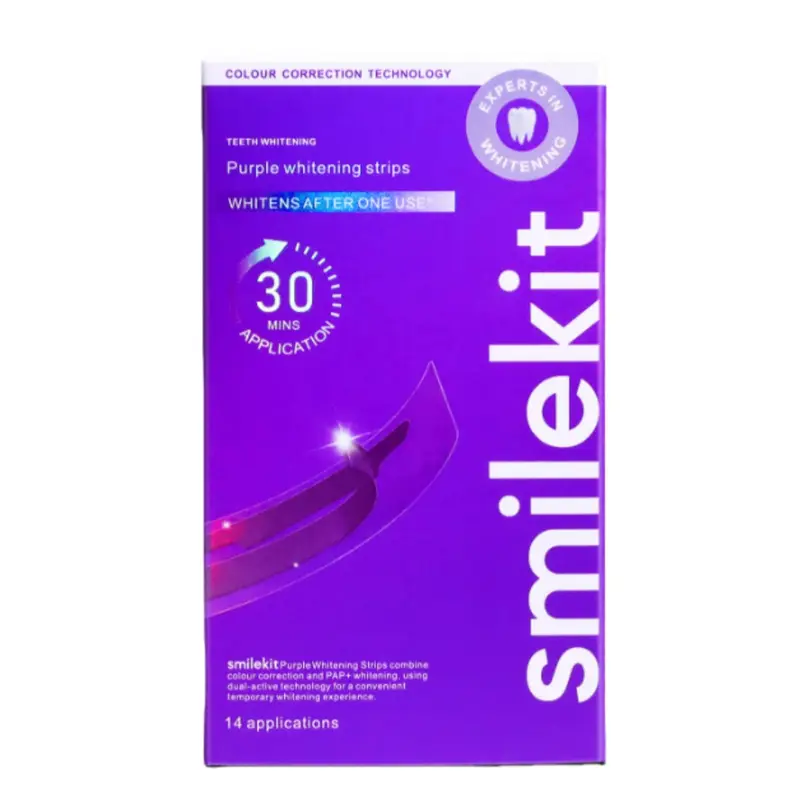 14 Pairs Purple Dental Strips  - Teeth Whitening Strips Permanent 评论和价格