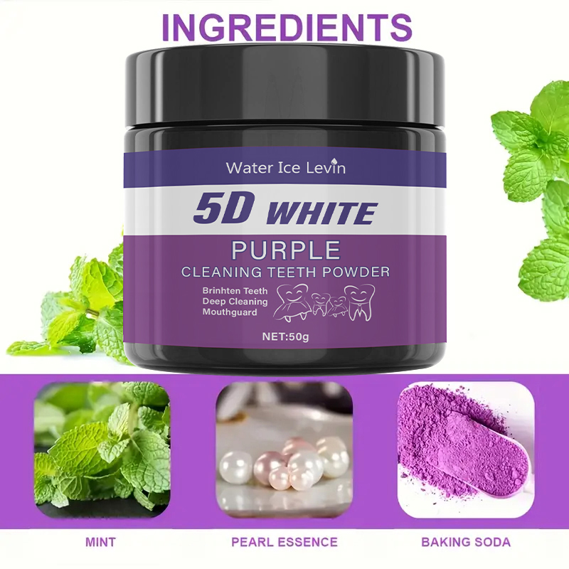 5D White Purple Cleaning Tooth - Teeth Whitening With Baking Soda 评论和价格