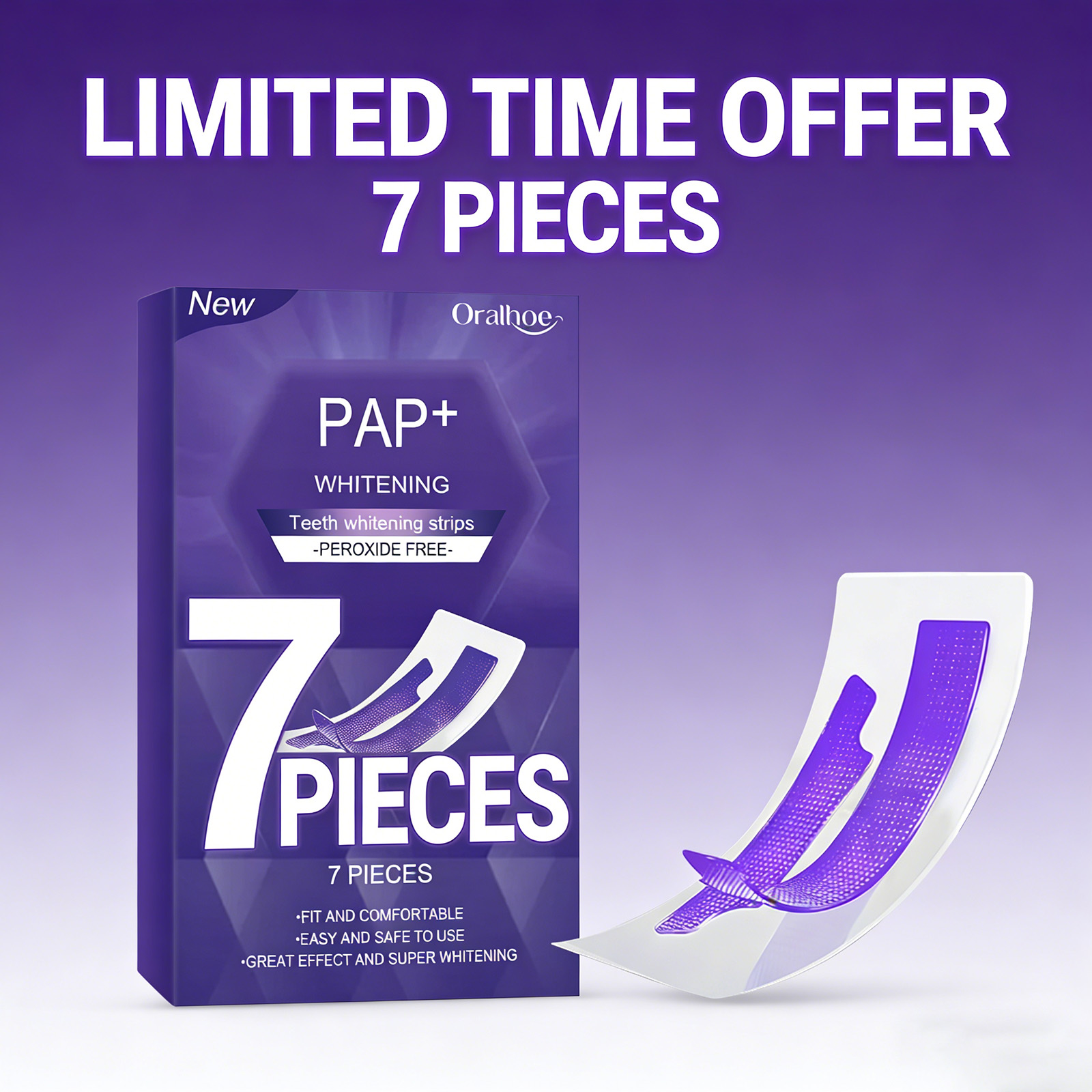 Purple Teeth Whitening Strips  - Teeth Whitening Strips Permanent 评论和价格