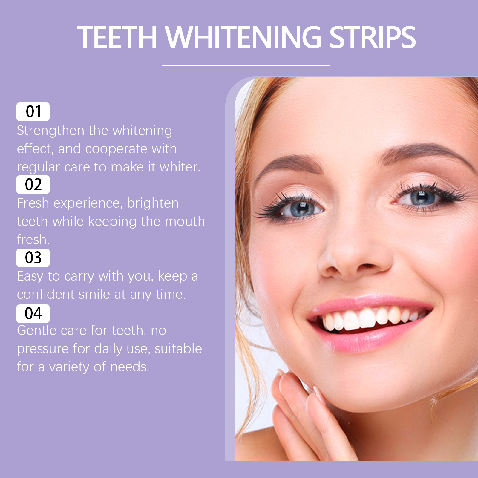 Purple Teeth Whitening Strips  - Teeth Whitening Strips Permanent 评论和价格