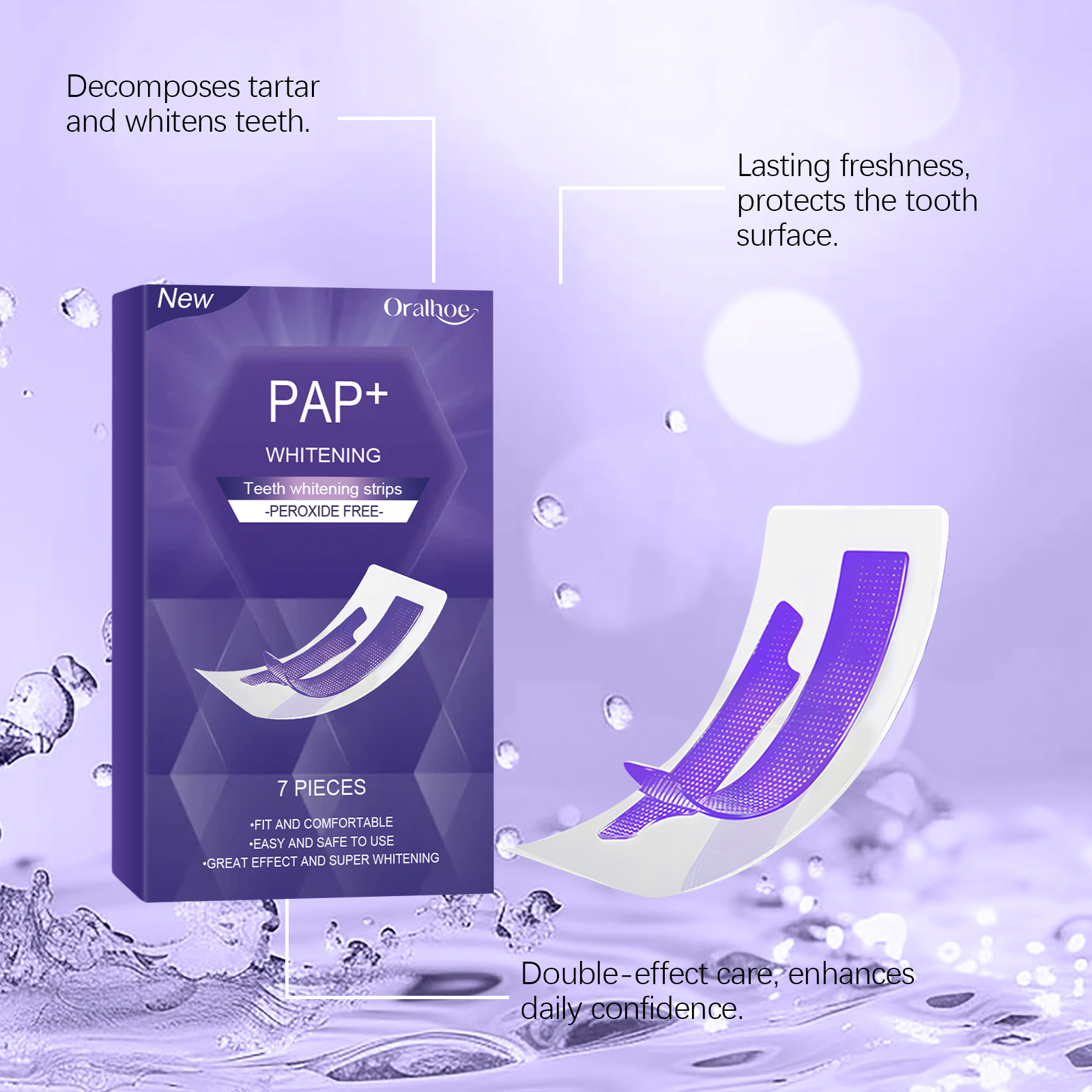 Purple Teeth Whitening Strips  - Teeth Whitening Strips Permanent 评论和价格