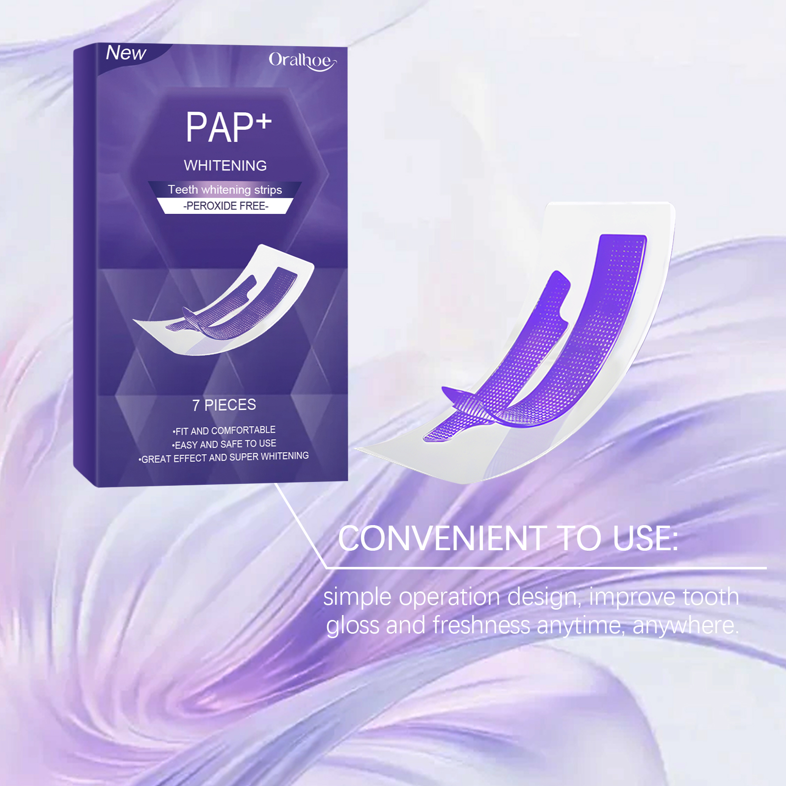 Purple Teeth Whitening Strips  - Teeth Whitening Strips Permanent 评论和价格