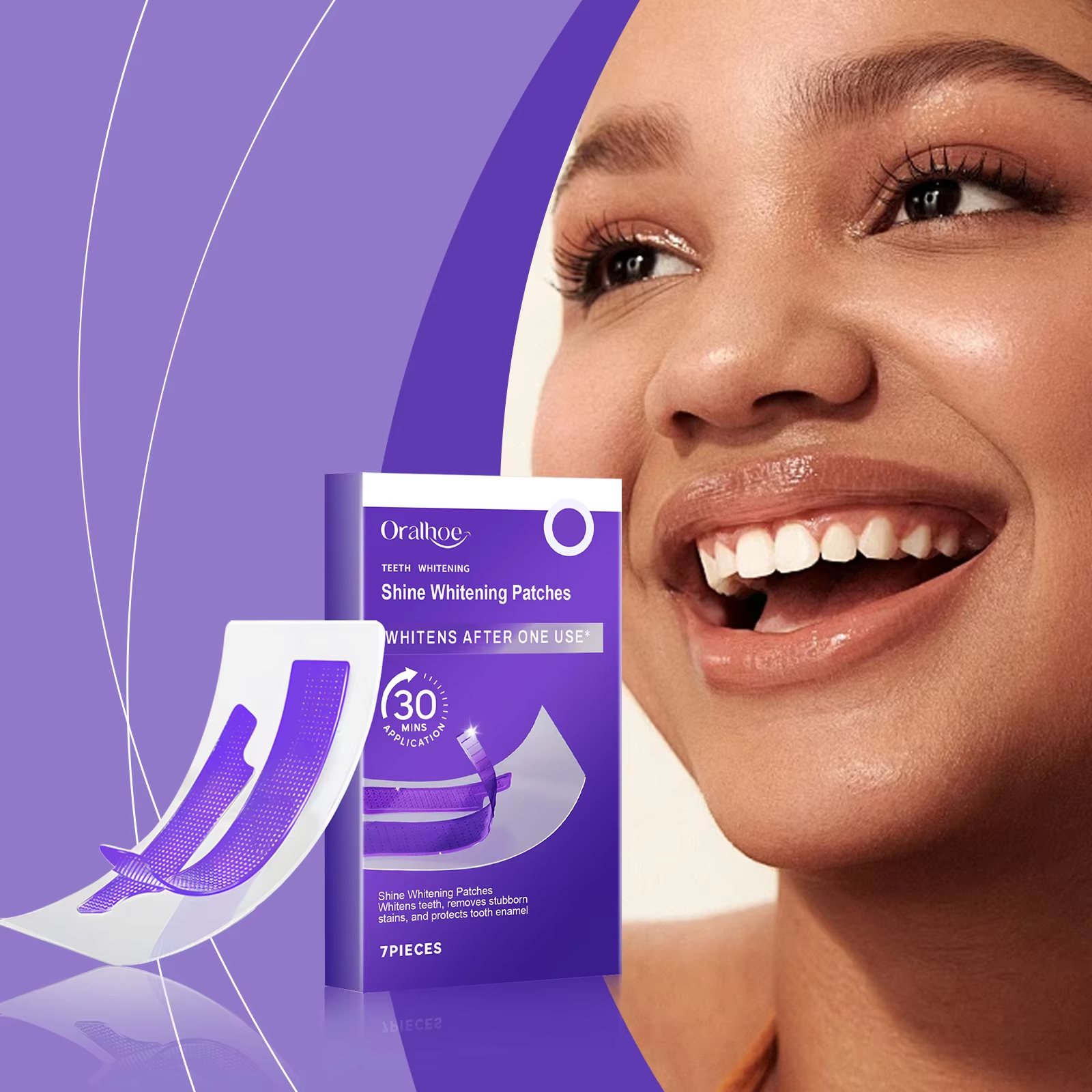 Purple Teeth Whitening Strips  - Teeth Whitening Strips Permanent 评论和价格