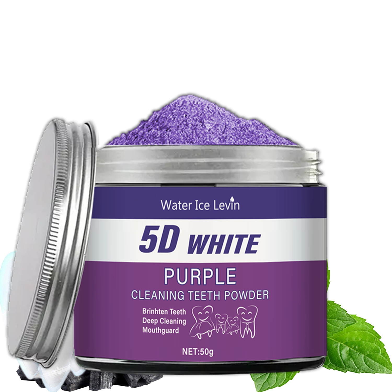 Purple Teeth Whitening Powder, - Teeth Whitening Ingredients 评论和价格