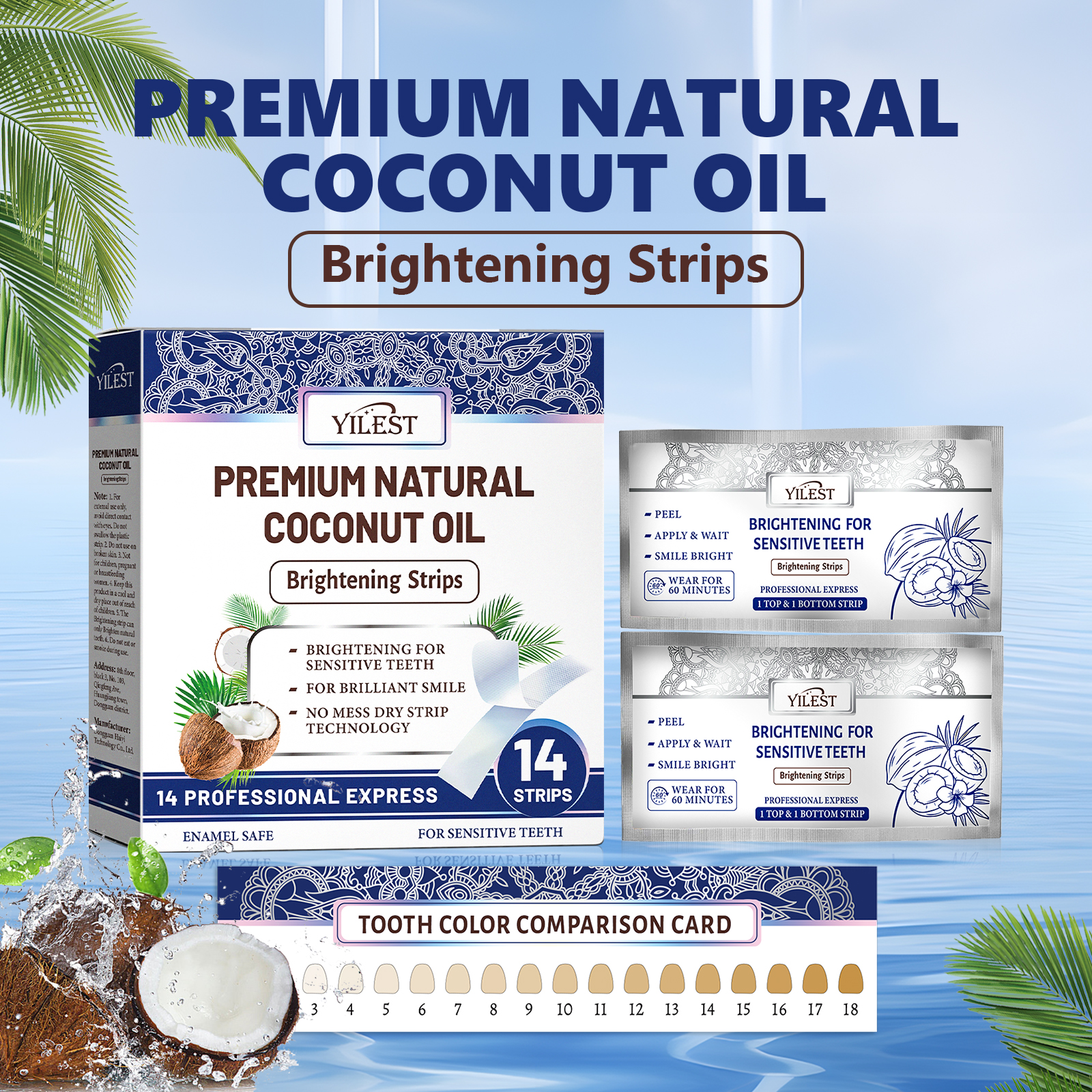 Teeth Whitening Strips 14pcs C - Teeth Whitening Strips Permanent 评论和价格